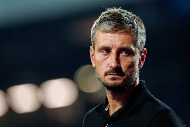 SOCCER - UEFA ECL, A.Wien vs Liepaja VIENNA,AUSTRIA,30.JUL.26 - SOCCER - UEFA Conference League, qualification, Austria Wien vs FK Liepaja. Image shows head coach Vladimir Vassiljev (Liepaja).  GEPAxpictures xEdgarxEisner