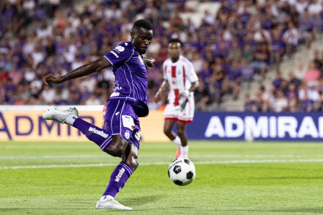 SOCCER - UEFA ECL, A.Wien vs Liepaja VIENNA,AUSTRIA,30.JUL.26 - SOCCER - UEFA Conference League, qualification, Austria Wien vs FK Liepaja. Image shows Ibrahim Buhari (A.Wien).  GEPAxpictures xArminxRauthner