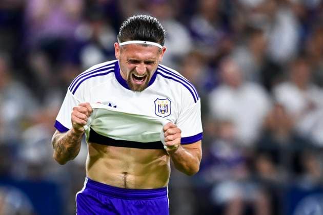 RSC Anderlecht v Hammarby IF - UEFA Europa League ANDERLECHT, BELGIUM - JULY 30 : Bertaccini Adriano forward of RSC Anderlecht during the UEFA Europa League 2026 27 second qualifying round second leg between RSC Anderlecht and Hammarby IF on July 30, 2026 in Anderlecht, Belgium, 30 07 2026 Anderlecht Belgium  Copyright: xTomasxSiskx