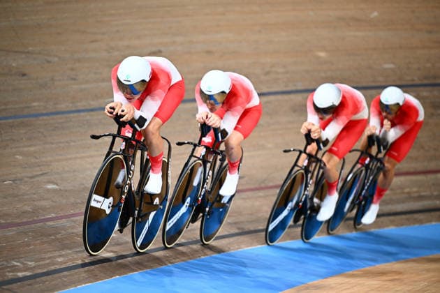 Glasgow 2026 Commonwealth Games Picture by Alex Whitehead SWpix.com - 30 07 2026 - Glasgow 2026 Commonwealth Games - Track cycling, Rad, Radsport, Bahnrad, Bahn and Para Track Cycling - Sir Chris Hoy Velodrome, Glasgow, Scotland - Men s 4000m Team Pursuit - For Gold - Henry Hobbs, Charlie Tanfield, William Tidball, Ethan Vernon of England Glasgow Sir Chris Hoy Velodrome Scotland Copyright: x xSWpix.comx(t axPhotographyxHubxLtd)xAlexxWhitehead SWpix.comx SWP-3030-16277