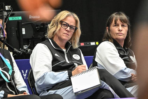 3x3 Basketball 2026 Glasgow Commonwealth Games New Zealand assistant coach Briony Akle, New Zealand Silver Ferns v Trinidad & Tobago, pool B netball match of the 2026 Glasgow Commonwealth Games at OVO Hydro, Glasgow, Scotland on Thursday 30 July 2026. Photo: Jayne Russell Glasgow Scotland Copyright: xx