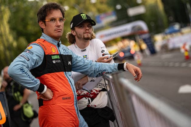 The Driver Thierry Neuville And Co-Driver Martijn Wydaeghe Of The Team Hyundai Shell Mobis World Rally Team,Hyundai I20 N Rally1,They FaceThe 1st Day Of The Race During Fia World Rally Championship WRC, Motorsport Rallye, WM Secto Rally Finland 2026 2026 30 Jun,Jyväskylä, Finland (Photo by Luca Barsali DeFodi Images) - *** Driver Thierry Neuville and co-driver Martijn Wydaeghe of the Hyundai Shell Mobis World Rally Team, driving a Hyundai i20 N Rally1,are facing the first day of the race during the FIA World Rally Championship (WRC) Secto Rally Finland 2026 on June 30, 2026, in Jyväskylä, Finland. Photo by Luca Barsali, DeFodi Images