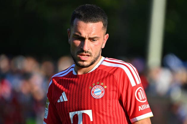 Arijon IBRAHIMOVIC (Bayern Muenchen), Aktion,Einzelbild,angeschnittenes Einzelmotiv,Portraet,Portrait,Porträt. Testspiel FC Rottach Egern - FC Bayern Muenchen Trainingslager in Rottach Egern am 30.07.2026. Fussball 1. Bundesliga,Saison 2026 2027. *** Arijon IBRAHIMOVIC Bayern Munich, Action, Single Frame, Cropped Single Shot, Portrait,Portrait: Friendly Match between FC Rottach Egern and FC Bayern Munich at the training camp in Rottach Egern on July 30, 2026; Soccer, Bundesliga 1, 2026–2027 Season