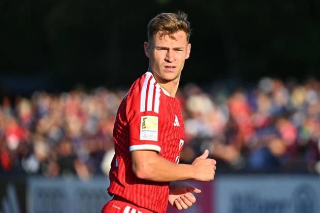 Joshua KIMMICH (Bayern Muenchen), Aktion,Einzelbild,angeschnittenes Einzelmotiv,Halbfigur,halbe Figur. Testspiel FC Rottach Egern - FC Bayern Muenchen Trainingslager in Rottach Egern am 30.07.2026. Fussball 1. Bundesliga,Saison 2026 2027. *** Joshua KIMMICH Bayern Munich, Action, Single Frame, Cropped Single Subject, Half-Length, Half-Figure, Friendly Match: FC Rottach Egern vs. FC Bayern Munich, Training Camp in Rottach Egern on July 30, 2026, Soccer, Bundesliga 1,2026–2027 season