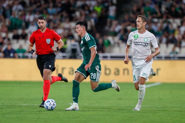 Panathinaikos F.C. v Paksi FC UEFA Europa Conference League Facundo Pellistri of Panathinaikos F.C. in action during the UEFA Europa Conference League match at the Olympic Stadium (Greece), Marousi 30 07 2026 UK Newspapers OUT Copyright: xYannisxHalasx FIL-23688-0067