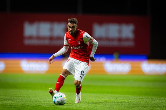 Ricardo Horta seen during UEFA Conference League qualifying game between teams of SC Braga and FK Zeleznicar Pancevo (Luis Santos Ball Raw Images) Braga Estadio Municipal de Braga Portugal Copyright: xLuisxSantosx luissantos_braga_zeleznicar_2627_74
