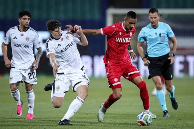 Football - UEFA Europa League - Second qualifying round - PFC CSKA - Qarabag FK - 30.07.2026 Bence Varkonyi and Leandro Godoy Copyright: xYulianxTodorovx