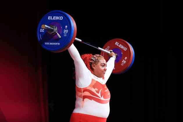 COM26 WEIGHTLIFTING, Emily Campbell of England competes during the Women s +86kg Weightlifting Final of the Glasgow 2026 Commonwealth Games at the SEC Armadillo in Glasgow, Scotland, Thursday, July 30, 2026. ( NO ARCHIVING, EDITORIAL USE ONLY, AUSTRALIA ONLY Glasgow Scotland United Kingdom  Copyright: xSimonxStacpoolex 20260731187476643266