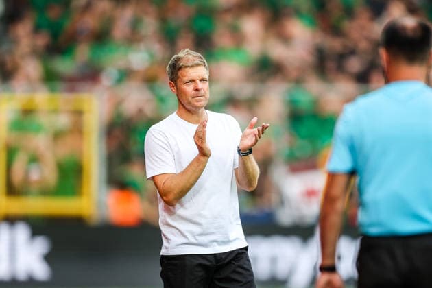 FC Nordsjaelland v GAIS, UEFA Conference League qualification, Farum, Denmark Farum, Denmark. 30th, July 2026. Head coach Jens Fonsskov Olsen of FC Nordsjaelland seen during the UEFA Conference League qualification match between FC Nordsjaelland and GAIS at Right to Dream Park. Denmark, Farum  Copyright: xGonzalesxPhoto RunexMathiesenx