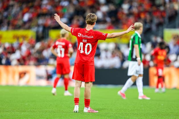 FC Nordsjaelland v GAIS, UEFA Conference League qualification, Farum, Denmark Farum, Denmark. 30th, July 2026. Hjalte Boe Rasmussen (40) of FC Nordsjaelland seen during the UEFA Conference League qualification match between FC Nordsjaelland and GAIS at Right to Dream Park. Denmark, Farum  Copyright: xGonzalesxPhoto RunexMathiesenx