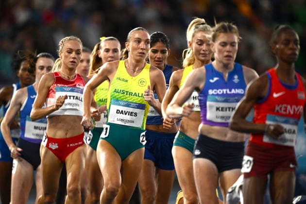 COM26 ATHLETICS, Rose Davies of Australia competes in the Women s 5000m Final of the Glasgow 2026 Commonwealth Games at EDF Scotstoun Stadium in Glasgow, Scotland, Thursday, July 30, 2026. ( NO ARCHIVING, EDITORIAL USE ONLY Glasgow United Kingdom  Copyright: xJOELxCARRETTx 20260731181120453812