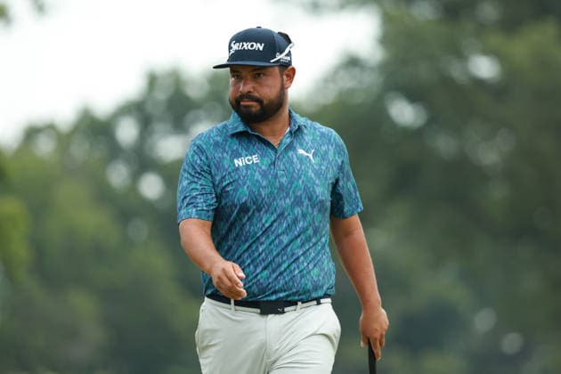 Rocket Classic DETROIT, MICHIGAN - JULY 30: J.J. Spaun of the United States reacts to his putt on the seventh green during the first round of the Rocket Classic 2026 at the Detroit Country Club in Detroit, Michigan, MI, USA Thursday, July 30, 2026. Detroit Michigan United States  Copyright: xJorgexLemusx originalFilename:lemus-rocketcl260730_npWFS.jpg