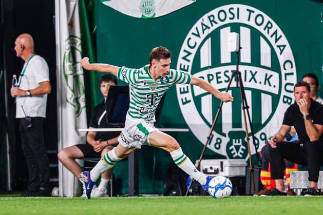 BUDAPEST, HUNGARY - JULY 30: Marius Corbu of Ferencvaros runs with the ball during the UEFA Europa League 2026 27 Second Qualifying Round Second Leg match between Ferencvaros and FC Twente at Groupama Arena on July 30, 2026 in Budapest, Hungary.  Copyright: xMTB-Photo MB-Mediax