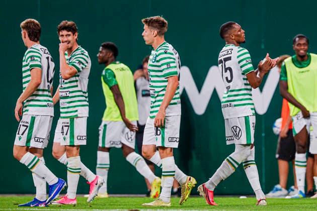 BUDAPEST, HUNGARY - JULY 30: Lenny Joseph of Ferencvaros celebrates after scoring his teams second goal during the UEFA Europa League 2026 27 Second Qualifying Round Second Leg match between Ferencvaros and FC Twente at Groupama Arena on July 30, 2026 in Budapest, Hungary.  Copyright: xMTB-Photo MB-Mediax