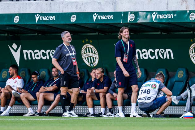 BUDAPEST, HUNGARY - JULY 30: Wout Weghorst of FC Twente looks on prior to the UEFA Europa League 2026 27 Second Qualifying Round Second Leg match between Ferencvaros and FC Twente at Groupama Arena on July 30, 2026 in Budapest, Hungary.  Copyright: xMTB-Photo MB-Mediax