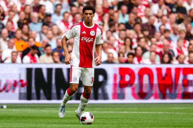 AMSTERDAM, NETHERLANDS - JULY 30: Aaron Bouwman of AFC Ajax dribbles with the ball during the UEFA Conference League 2026 27 second qualifying round second leg match between AFC Ajax and at Johan Cruijff Arena on July 30, 2026 in Amsterdam, Netherlands.  Copyright: xRenexNijhuis MBxMediax
