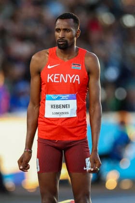 RECORD DATE NOT STATED 30th July 2026; Glasgow, Scotland; 2026 Commonwealth Games, Day Eight; Scotstoun Stadium Athletics, Mens 800m SF, Nicholas Kebenei (KEN) before his race RogerxEvans