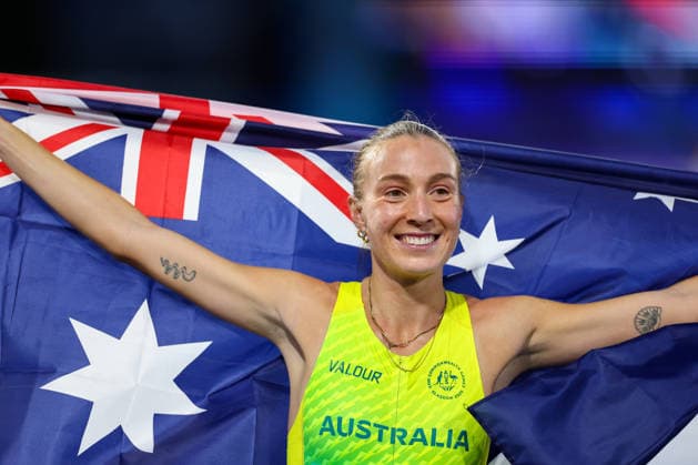 RECORD DATE NOT STATED 30th July 2026; Glasgow, Scotland; 2026 Commonwealth Games, Day Eight; Scotstoun Stadium Athletics, Womens 5000m, Rose Davies (AUS) wins the race RogerxEvans