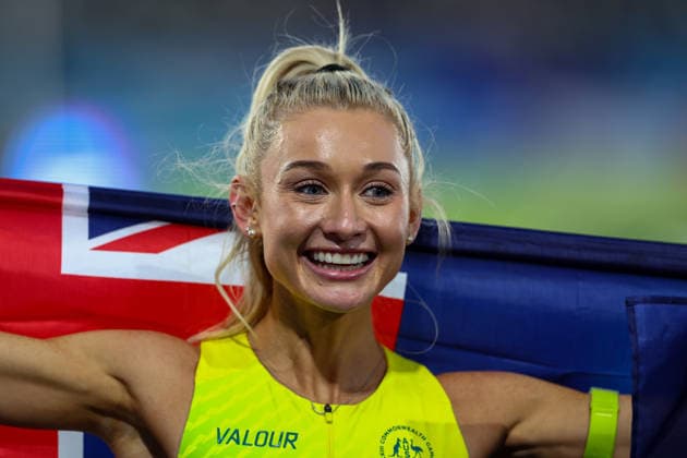 RECORD DATE NOT STATED 30th July 2026; Glasgow, Scotland; 2026 Commonwealth Games, Day Eight; Scotstoun Stadium Athletics, Womens 5000m, Jessica Hull (AUS) is second RogerxEvans