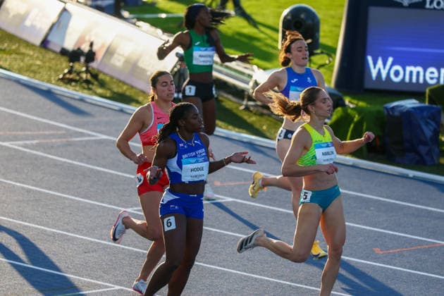 RECORD DATE NOT STATED 30th July 2026; Glasgow, Scotland; 2026 Commonwealth Games, Day Eight; Scotstoun Stadium Athletics,Womens 200m SF, Adaejah Hodge (BVI) wins her semi final RogerxEvans