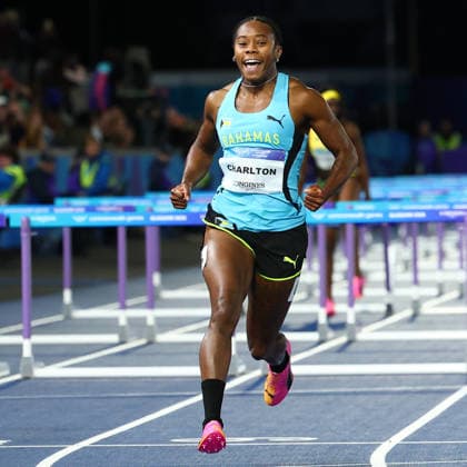 July 30, 2026, Glasgow, Scotland, Great Britain: DEVYNNE CHARLTON of The Bahamas reacts to winning the Athletics Women s 100m hurdles Final of the Commonwealth Games Glasgow 2026 at the Scotstoun Stadium in Glasgow, Scotland. Commowealth Games 2026: Athletics  - ZUMAc179 20260730_zep_c179_019 Copyright: xMickaelxChavetx