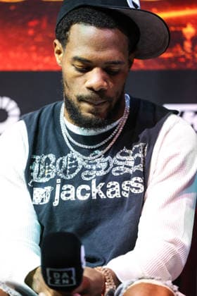 Boxing 2026: Roach Jr. Vs Zepeda JUL 30 July 30, 2026: Lightweight Lamont Roach Jr. on stage during the press conference, PK, Pressekonferenz for the Roach Jr. vs Zepeda event at the Skybox Lounge inside the Virgin Hotels on July 30, 2026 in Las Vegas, NV. Christopher Trim CSM. (Credit Image: Â Christopher Trim Cal Media) Las Vegas Nevada United States of America EDITORIAL USE ONLY Copyright: xx ZUMA-20260730_zma_c04_071.jpg ChristopherxTrimx csmphotothree507187