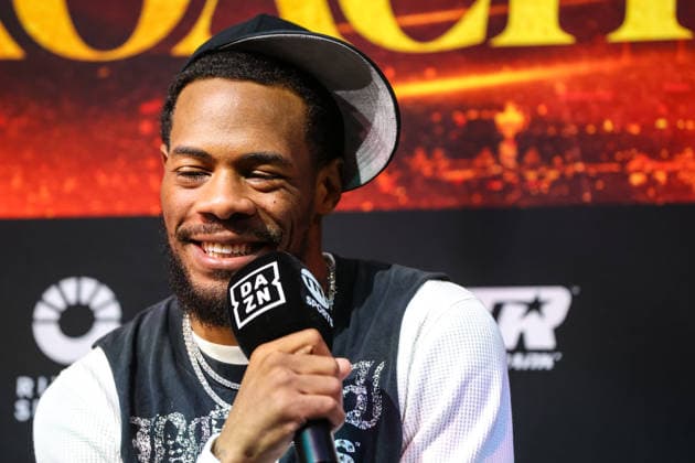 July 30, 2026: Lightweight Lamont Roach Jr. on stage during the press conference, PK, Pressekonferenz for the Roach Jr. vs Zepeda event at the Skybox Lounge inside the Virgin Hotels on July 30, 2026 in Las Vegas, NV. CSM. Las Vegas United States of America - ZUMAc04_ 20260730_zma_c04_107 Copyright: xChristopherxTrimx