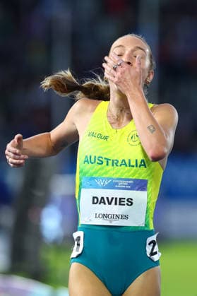 July 30, 2026, Glasgow, Scotland, Great Britain: ROSE DAVIES of Australia reacts to winning in the Athletics Women s 5000m Final of the Commonwealth Games Glasgow 2026 at the Scotstoun Stadium in Glasgow, Scotland. Commowealth Games 2026: Athletics  - ZUMAc179 20260730_zep_c179_046 Copyright: xMickaelxChavetx