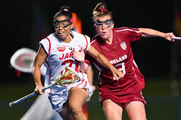 (L-R) Monika Jones (JPN), Claire Faram (ENG), JULY 30, 2026 - Lacrosse : 2026 World Lacrose Women s Championship 5th-8th place match between Japan and England at Oi Hockey Stadium Field 1, Tokyo, Japan. Noxthirdxpartyxsales  aflo_339595384 KenjiroxMatsuox