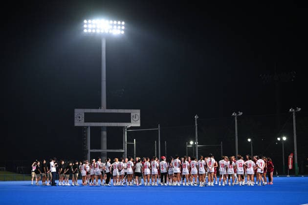 Japan team group, Mannschaftsbild, Totale (JPN), JULY 30, 2026 - Lacrosse : 2026 World Lacrose Women s Championship 5th-8th place match between Japan and England at Oi Hockey Stadium Field 1, Tokyo, Japan. Noxthirdxpartyxsales  aflo_339613216 KenjiroxMatsuox