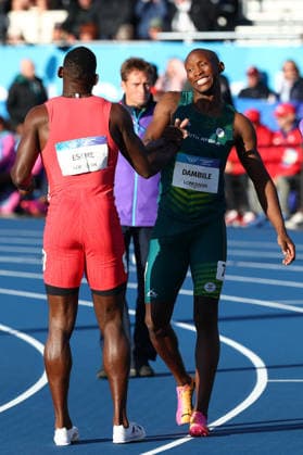July 30, 2026, Glasgow, Scotland, Great Britain: Sinesipho DAMBILE of South Africa wins the Athletics Men s 200m Semi Final 3 of the Commonwealth Games Glasgow 2026 at the Scotstoun Stadium in Glasgow, Scotland. Commowealth Games 2026: Athletics  - ZUMAc179 20260730_zep_c179_066 Copyright: xMickaelxChavetx