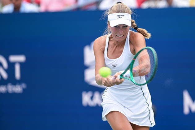 July 30, 2026, Washington, D.C, U.S: MAGDALENA FRECH hits a backhand during her match against Jessica Pegula at the Rock Creek Tennis Center. Washington U.S - ZUMAg196 20260730_zap_g196_009 Copyright: xKylexGustafsonx