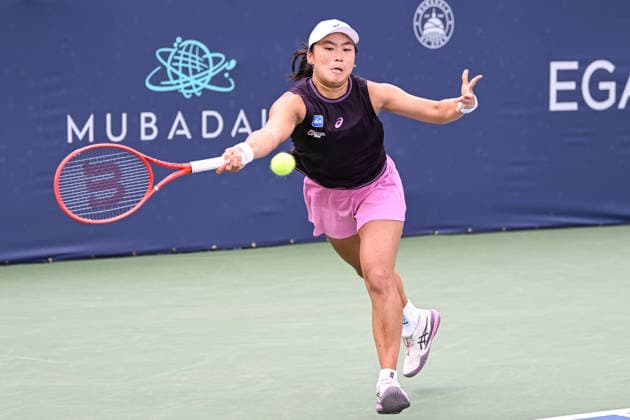 July 30, 2026, Washington, D.C, U.S: JANICE TJEN hits a forehand during her match against Anna Kalinskaya at the Rock Creek Tennis Center. Washington U.S - ZUMAg196 20260730_zap_g196_035 Copyright: xKylexGustafsonx