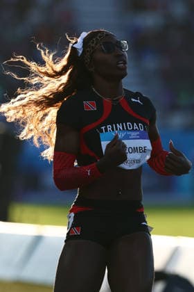 July 30, 2026, Glasgow, Scotland, Great Britain: SHANIQUA BASCOMBE of Trinidad and Tobago wins the Athletics Women s 200m Semi Final 3 of the Commonwealth Games Glasgow 2026 at the Scotstoun Stadium in Glasgow, Scotland. Glasgow Great Britain - ZUMAc179 20260730_zep_c179_085 Copyright: xMickaelxChavetx