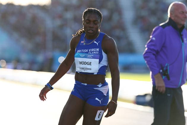 July 30, 2026, Glasgow, Scotland, Great Britain: Adaejah HODGE of the British Virgin Island wins the Athletics Women s 200m Semi Final 2 of the Commonwealth Games Glasgow 2026 at the Scotstoun Stadium in Glasgow, Scotland. Glasgow Great Britain - ZUMAc179 20260730_zep_c179_090 Copyright: xMickaelxChavetx