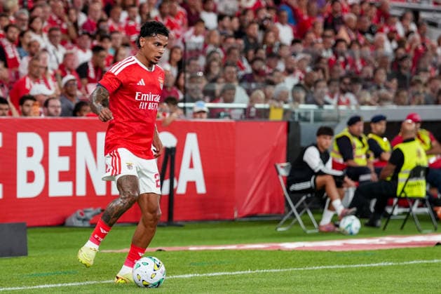 Fussball, UEFA Europa League Qualifikation: SL Benfica vs. FC St. Gallen 1879, Donnerstag, 30.07.2026 (Estadio da Luz, Lissabon, Portugal); Richard Rios, Richard Rios (20, SL Benfica) *** Soccer, UEFA Europa League Qualifying: SL Benfica vs. FC St. Gallen 1879, Thursday, July 30, 2026, Estadio da Luz, Lisbon, Portugal; Richard Rios, Richard Rios, age 20, SL Benfica Copyright: xValentinxDomgjonix