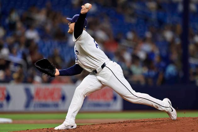 July 30, 2026, St. Petersburg, Florida, USA: Tampa Bay Rays pitcher Cam Booser (62) delivers a pitch during an MLB, Baseball Herren, USA game against the Texas Rangers on July 30, 2026 at Tropicana Field. The Rays beat the Rangers 3-2 and won the series. MLB 2026: Tampa Bay Rays 3 : 2 Texas Rangers  - ZUMAh180 20260730_zsp_h180_058 Copyright: xKimxHukarix