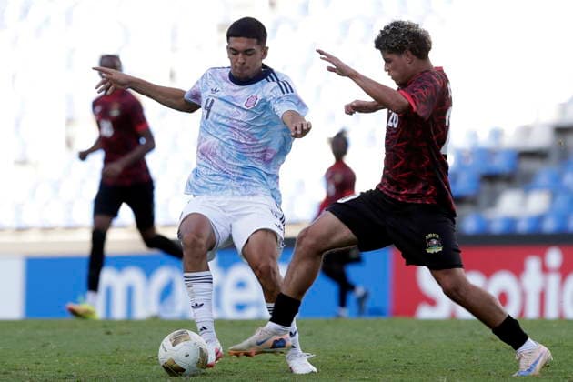 CONCACAF U-20 Championship - Costa Rica vs Antigua and Bermuda Keyner Hernandez (L) of Costa Rica in action against Marco Michael of Antigua and Barbuda during the CONCACAF U-20 Championship match between Costa Rica and Antigua and Barbuda in Puebla, Mexico, 30 July 2026. PUEBLA Mexico  Copyright: xHILDAxRIOSx