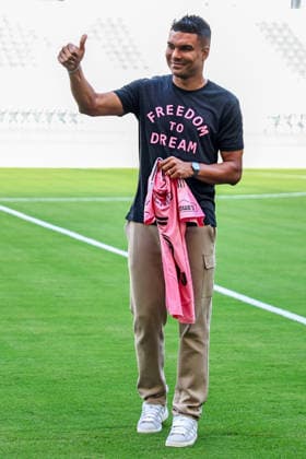 July 30, 2026, Miami, Florida, USA: Brazilian midfielder Casemiro is introduced as Inter Miami s new signing during a welcome and media event at NU Stadium in Miami, Florida, Miami USA - ZUMAa257 20260730_zsp_a257_007 Copyright: xChrisxArjoonx