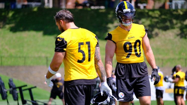July 30, 2026: T.J. Watt 90 during the Pittsburgh Steelers training camp in Latrobe, PA CSM Latrobe USA - ZUMAcp5_ 20260730_faf_cp5_040 Copyright: xJasonxPohuskix
