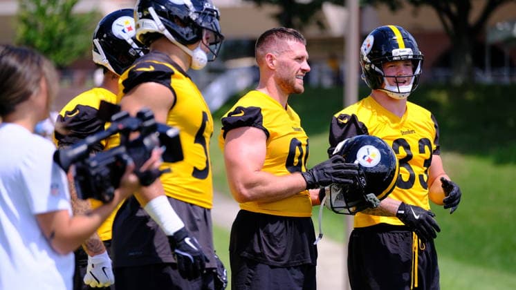 July 30, 2026: T.J. Watt 90 during the Pittsburgh Steelers training camp in Latrobe, PA CSM NFL, American Football Herren, USA 2026: Steelers Training Camp JULY 30  - ZUMAcp5_ 20260730_faf_cp5_078 Copyright: xJasonxPohuskix