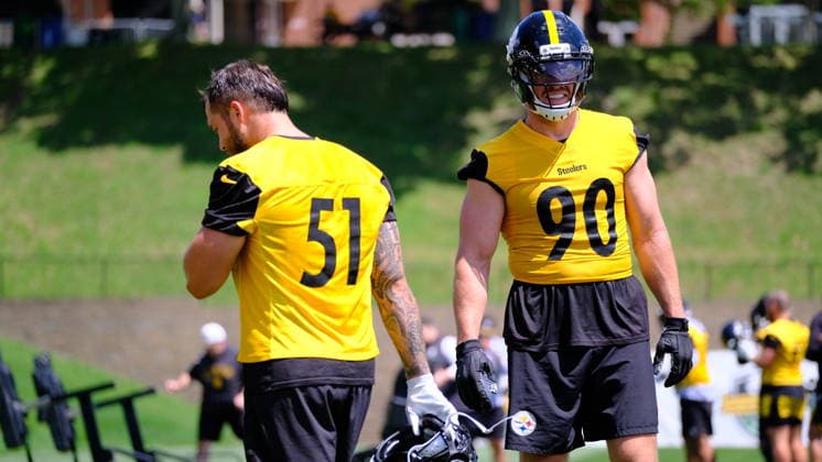 July 30, 2026: T.J. Watt 90 during the Pittsburgh Steelers training camp in Latrobe, PA CSM NFL, American Football Herren, USA 2026: Steelers Training Camp JULY 30  - ZUMAcp5_ 20260730_faf_cp5_090 Copyright: xJasonxPohuskix