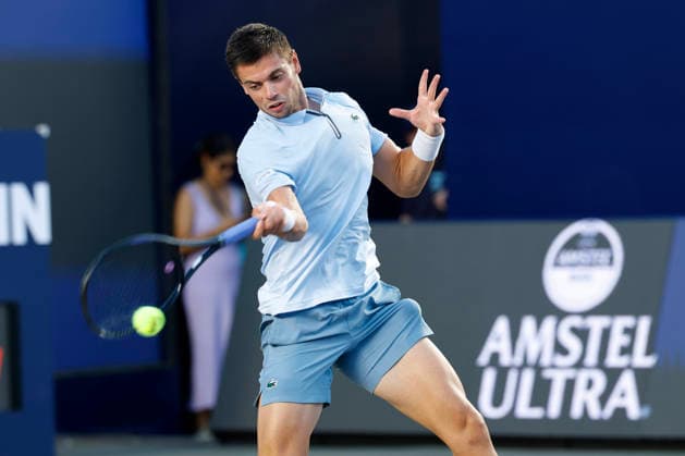 LOS CABOS TENNIS OPEN 2026 LOS CABOS TENNIS OPEN 2026 FRANCISCO CERUNDOLO VS ARTHUR GEA 30072026 LOS CABOS, BAJA CALIFORNIA, MEXICO. Action photo of Arthur Gea of France, during quarter final game of the Los Cabos Tennis Open 2026 held at the Cabo Sports Complex in Baja California, Mexico. Foto de accion de Arthur Gea de Francia, durante juego de cuartos de final del Los Cabos Tennis Open 2026 celebrado en el Cabo Sports Complex de Baja California, Mexico. PHOTO BY IMAGENSHOP AGENCIA FOTOGRAFICA LOS CABOS BAJA CALIFORNIA MEXICO *** LOS CABOS TENNIS OPEN 2026 LOS CABOS TENNIS OPEN 2026 FRANCISCO CERUNDOLO VS ARTHUR GEA 07 30 2026 LOS CABOS, BAJA CALIFORNIA, MEXICO Action photo of Arthur Gea of France during the quarterfinal match of the 2026 Los Cabos Tennis Open held at the Cabo Sports Complex in Baja California, Mexico Action photo of Arthur Gea of France, during the quarterfinal match of the 2026 Los Cabos Tennis Open held at the Cabo Sports Complex in Baja California, Mexico PHOTO BY IMAGENSHOP PHOTO AGENCY LOS CABOS BAJA CALIFORNIA MEXICO Copyright: xIMAGENSHOPxAGENCIAxFOTOGRAFICAx