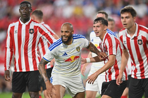 July 30, 2026, Harrison, New Jersey, United States of America: Harrison, United States of America. 30 Jul, 2026. Leeds United Forward LUKAS NMECHA (14) in action during a friendly match at Sports Illustrated Stadium Leeds United defeats Sunderland 1 to 0. Credit: , Jr. Zuma Press SOCCER 2026 - Leeds United 1: 0 Sunderland  - ZUMAa301 20260730_aaf_a301_001 Copyright: xBrooksxVonxArxx