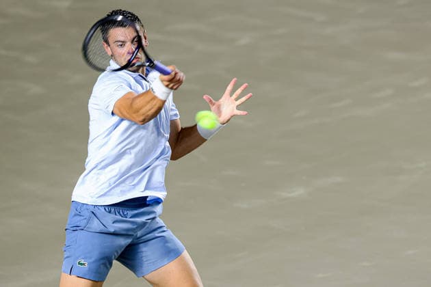 LOS CABOS TENNIS OPEN 2026 LOS CABOS TENNIS OPEN 2026 FRANCISCO CERUNDOLO VS ARTHUR GEA 30072026 LOS CABOS, BAJA CALIFORNIA, MEXICO. Action photo of Arthur Gea of France, during quarter final game of the Los Cabos Tennis Open 2026 held at the Cabo Sports Complex in Baja California, Mexico. Foto de accion de Arthur Gea de Francia, durante juego de cuartos de final del Los Cabos Tennis Open 2026 celebrado en el Cabo Sports Complex de Baja California, Mexico. PHOTO BY IMAGENSHOP AGENCIA FOTOGRAFICA LOS CABOS BAJA CALIFORNIA MEXICO *** LOS CABOS TENNIS OPEN 2026 LOS CABOS TENNIS OPEN 2026 FRANCISCO CERUNDOLO VS ARTHUR GEA 07 30 2026 LOS CABOS, BAJA CALIFORNIA, MEXICO Action photo of Arthur Gea of France during the quarterfinal match of the 2026 Los Cabos Tennis Open held at the Cabo Sports Complex in Baja California, Mexico Action photo of Arthur Gea of France, during the quarterfinal match of the 2026 Los Cabos Tennis Open held at the Cabo Sports Complex in Baja California, Mexico PHOTO BY IMAGENSHOP PHOTO AGENCY LOS CABOS BAJA CALIFORNIA MEXICO Copyright: xIMAGENSHOPxAGENCIAxFOTOGRAFICAx