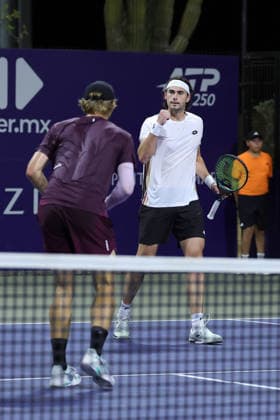 LOS CABOS TENNIS OPEN 2026 LOS CABOS TENNIS OPEN 2026 RYAN SEGGERMAN PATRICK TRHAC VS RAY HO BENJAMIN KITTAY 30072026 LOS CABOS, BAJA CALIFORNIA, MEXICO. Action photo of Ryan Seggerman and Patrick Trhac, during quarter final game of the Los Cabos Tennis Open 2026 held at the Cabo Sports Complex in Baja California, Mexico. Foto de accion de Ryan Seggerman y Patrick Trhac, durante juego de cuartos de final del Los Cabos Tennis Open 2026 celebrado en el Cabo Sports Complex de Baja California, Mexico. PHOTO BY IMAGENSHOP AGENCIA FOTOGRAFICA LOS CABOS BAJA CALIFORNIA MEXICO *** LOS CABOS TENNIS OPEN 2026 LOS CABOS TENNIS OPEN 2026 RYAN SEGGERMAN PATRICK TRHAC VS RAY HO BENJAMIN KITTAY 07 30 2026 LOS CABOS, BAJA CALIFORNIA, MEXICO Action photo of Ryan Seggerman and Patrick Trhac during the quarterfinal match of the 2026 Los Cabos Tennis Open held at the Cabo Sports Complex in Baja California, Mexico Action photo of Ryan Seggerman and Patrick Trhac, during the quarterfinal match of the 2026 Los Cabos Tennis Open held at the Cabo Sports Complex in Baja California, Mexico PHOTO BY IMAGENSHOP PHOTO AGENCY LOS CABOS, BAJA CALIFORNIA, MEXICO Copyright: xIMAGENSHOPxAGENCIAxFOTOGRAFICAx