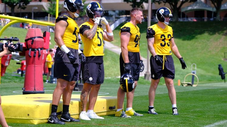 NFL, American Football Herren, USA 2026: Steelers Training Camp JULY 30 July 30, 2026: T.J. Watt 90 during the Pittsburgh Steelers training camp in Latrobe, PA Jason Pohuski CSM(Credit Image: Â Jason Pohuski Cal Media) Latrobe Pa USA EDITORIAL USE ONLY Copyright: xx ZUMA-20260730_faf_cp5_080.jpg JasonxPohuskix csmphotothree507293