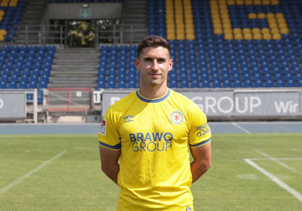 Robin Heusser (Eintracht Braunschweig) ; Eintracht Braunschweig; 2.BL, Portraettermin 2026 2027 *** Robin Heusser, Eintracht Braunschweig, Eintracht Braunschweig 2 (2nd Bundesliga), Photo Shoot 2026–2027