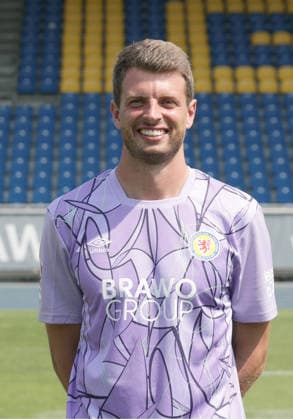 Torhueter Benjamin Uphoff (Eintracht Braunschweig) ; Eintracht Braunschweig; 2.BL, Portraettermin 2026 2027 *** Goalkeeper Benjamin Uphoff, Eintracht Braunschweig, Eintracht Braunschweig 2 (2nd Bundesliga), photo shoot 2026–2027