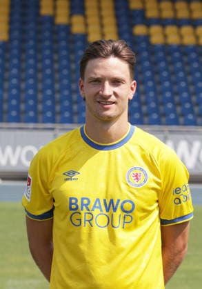 Noah Katterbach (Eintracht Braunschweig) ; Eintracht Braunschweig; 2.BL, Portraettermin 2026 2027 *** Noah Katterbach, Eintracht Braunschweig, Eintracht Braunschweig 2 (2nd Bundesliga), Photo Shoot 2026, 2027
